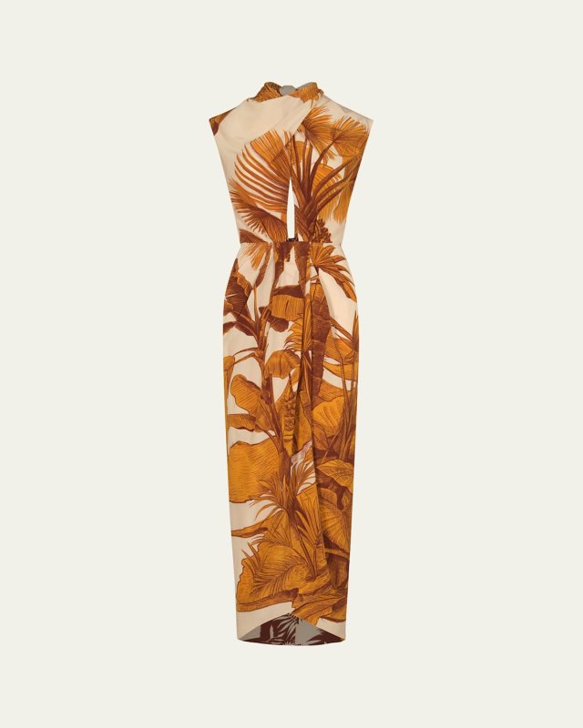 Sailing Sunset Ankle Dress